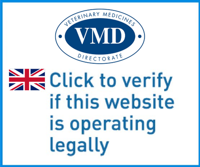Veterinary Medicines Directorate accredited internet retailer — click to verify if this website is operating legally (opens the VMD Register of Online Retailers in a new tab)